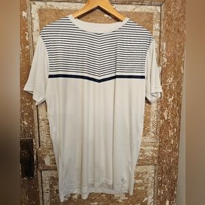 Zyia Men's Active Blue and White Clubhouse T-Shirt NEVERWORN